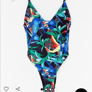 Tropical Print One Piece
